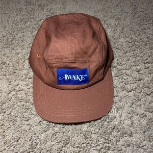 Awake Rust Cap with Blue Logo